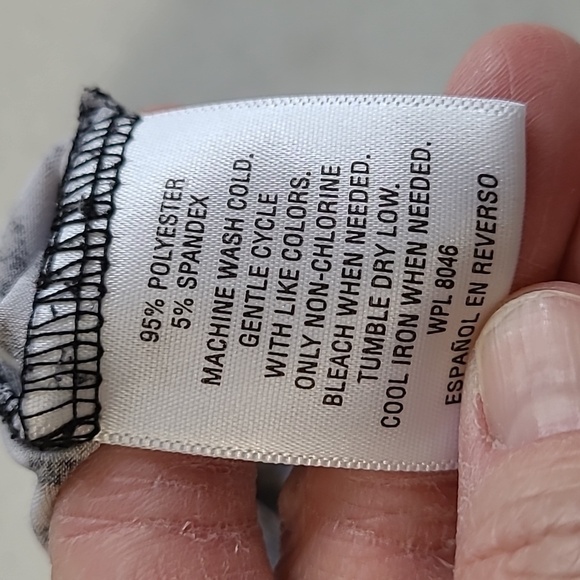 JM Collection Brown, Tan & Cream Chevron Print Wide Leg Pants size Large - Picture 4 of 9